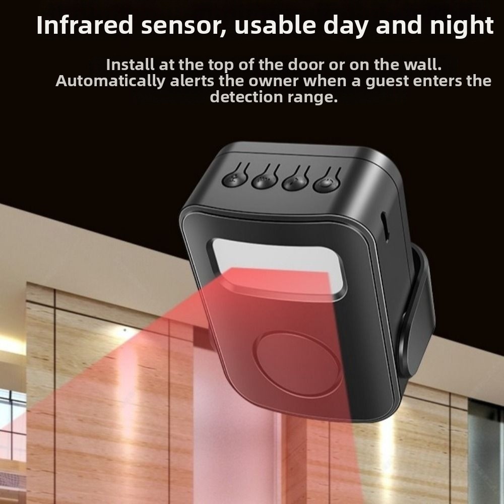 Wireless Door Sensor - Sensor Inframerah, Bel Pintu Pintar dengan