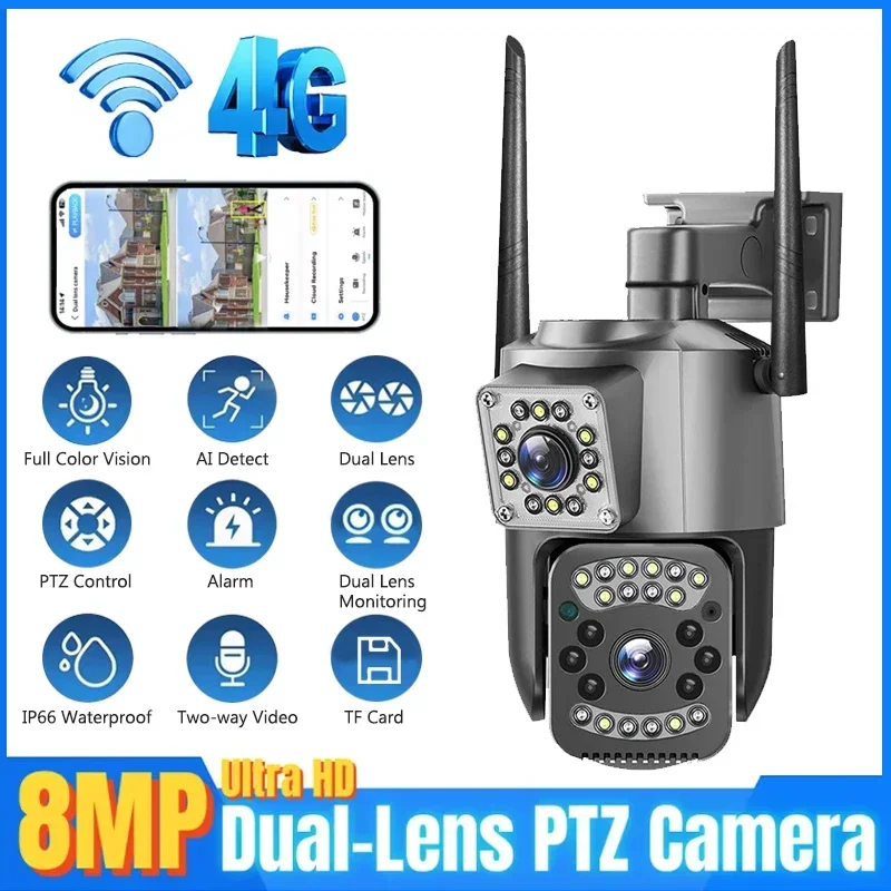 Smart Home Camera Ezviz - Kamera WIFI IP 8MP, alat pengintai