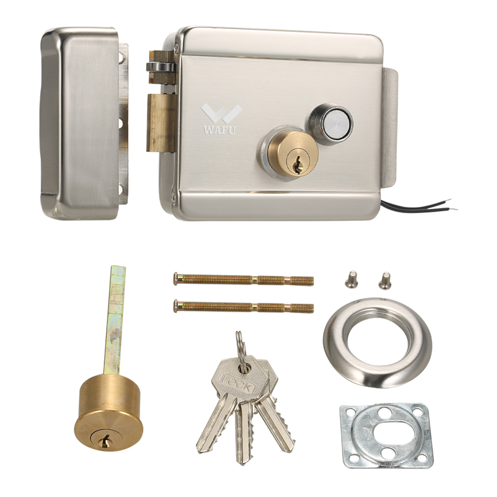 Smart Home Door Lock - WAFU kunci pintu gerbang listrik cerdas,