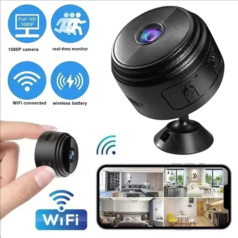 Kamera Mini A9 1080P WiFi, Kam - Smart Home Video ulasan dan harga