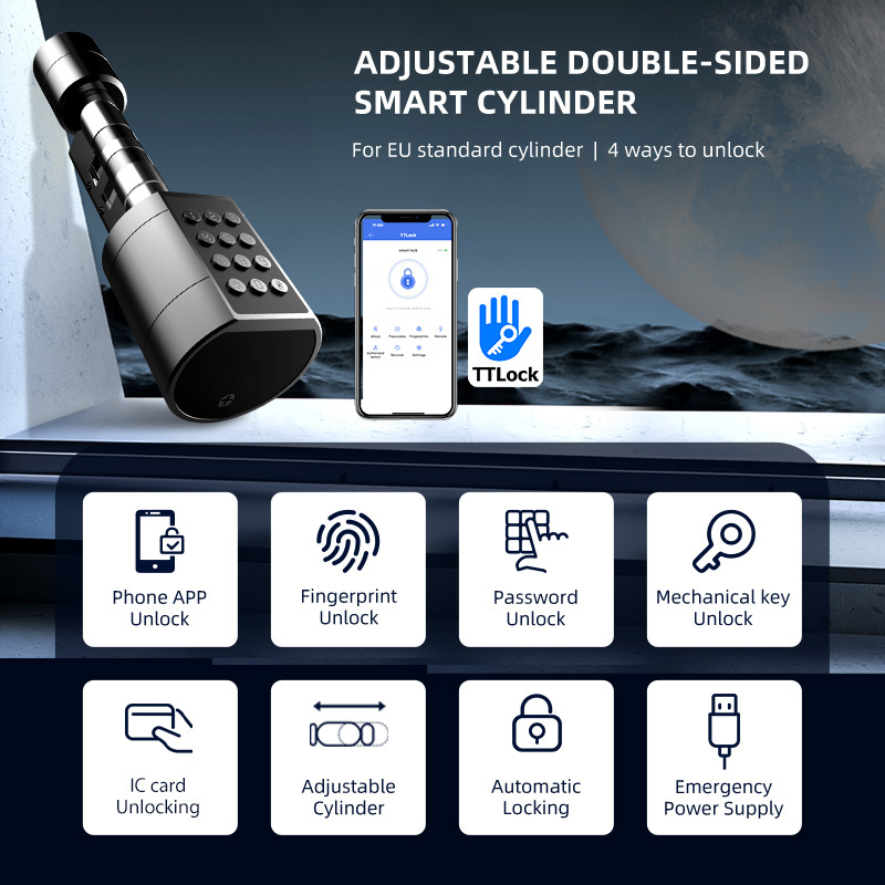 Kunci Pintu Silinder Euro Pint - Smart Home Door Lock ulasan dan harga