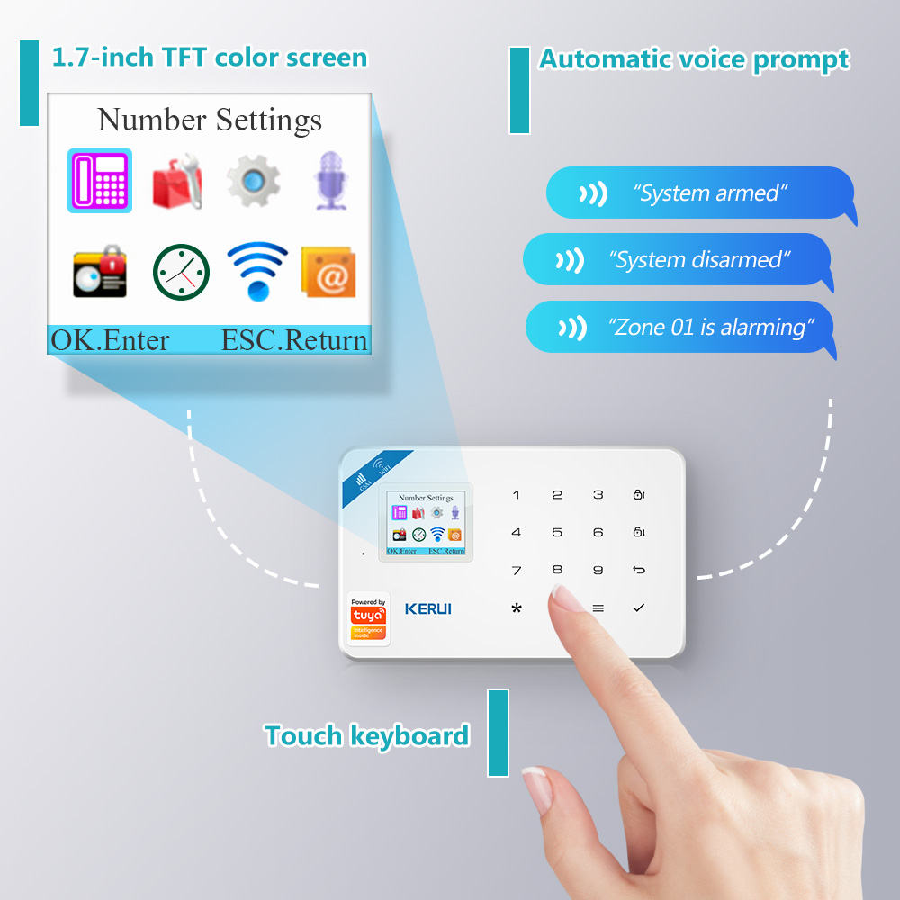 KERUI W181 detektor gerak cerd - Smart Home Video ulasan dan harga