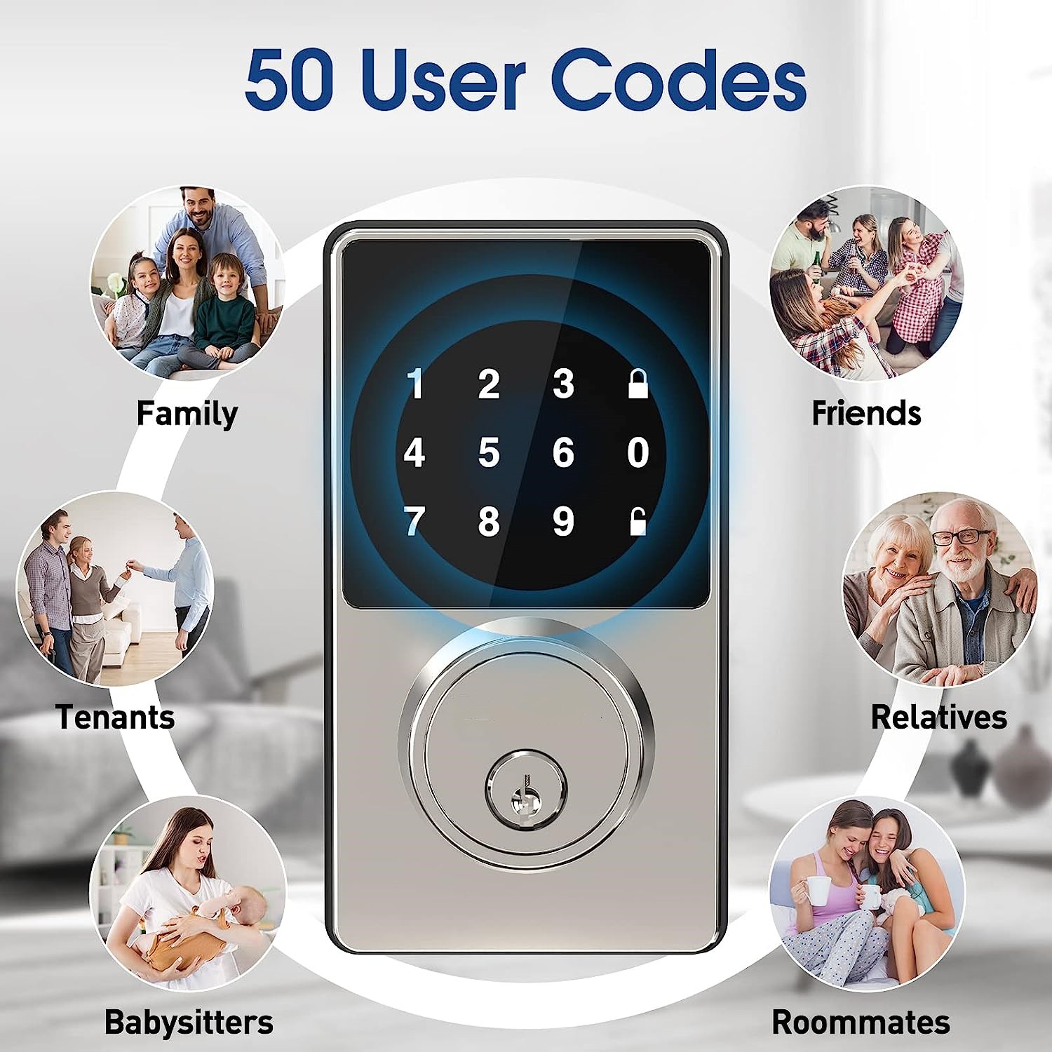 Kunci Pintar dengan Kata Sandi - Smart Home Door Lock ulasan dan harga